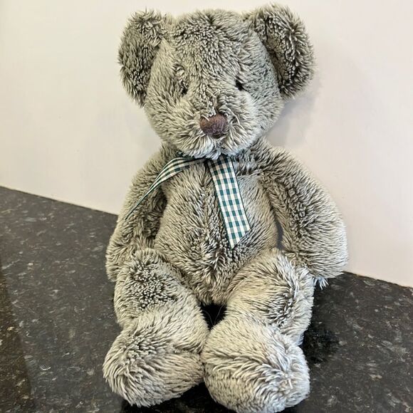 Russ Berrie  “Ashley" 15” Green Gray Plush Teddy Bear - Picture 1 of 5